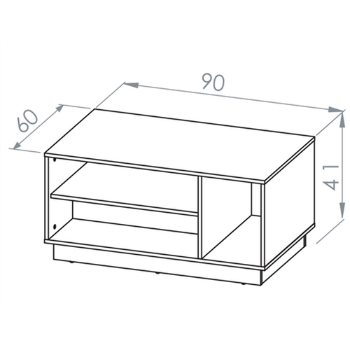 Table Basse - H.41 X L.60 X L.90 Cm - Modest