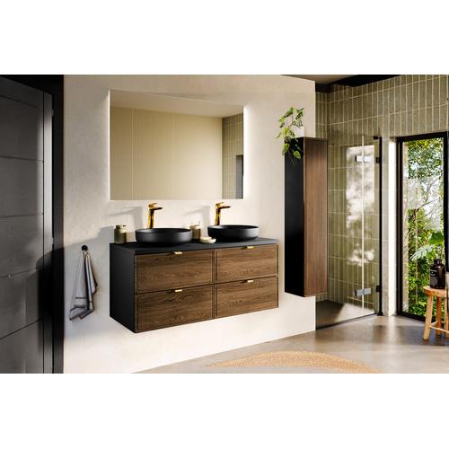 Ensemble De Meubles Sous Vasque - 120 Cm - Avec Plan - Mörk