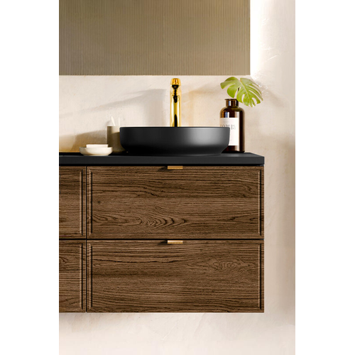 Ensemble De Meubles Sous Vasque - 60 Cm - Avec Plan - Vasque - Mörk