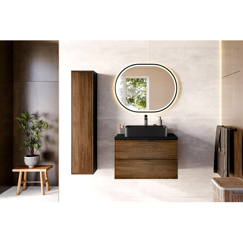 Colonne De Salle De Bain - H.140 X L.30 X P.25 Cm - Mörk