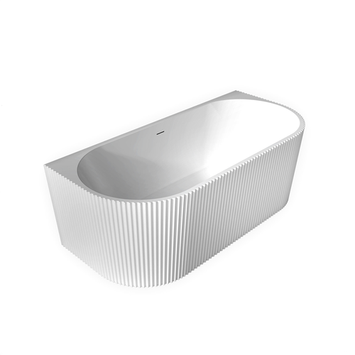 Baignoire Semi Îlot - 170 X 75 Cm - Avec Siphon Chrome - Pieds - Inclus - Leya