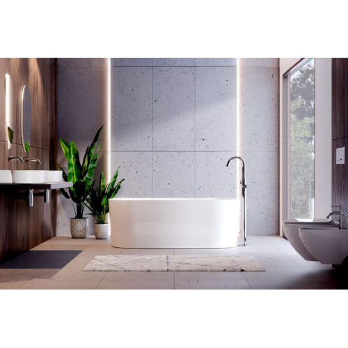 Baignoire Îlot - 160 X 74 Cm - Avec Siphon Chrome - Pieds - Inclus - Lova