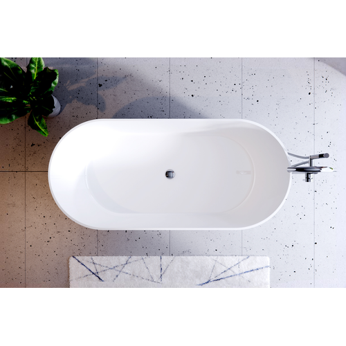 Baignoire Îlot - 160 X 74 Cm - Avec Siphon Chrome - Pieds - Inclus - Lova