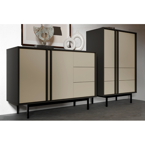 Buffet - L.83 X H.127 X P.43 - Adsy - Beige