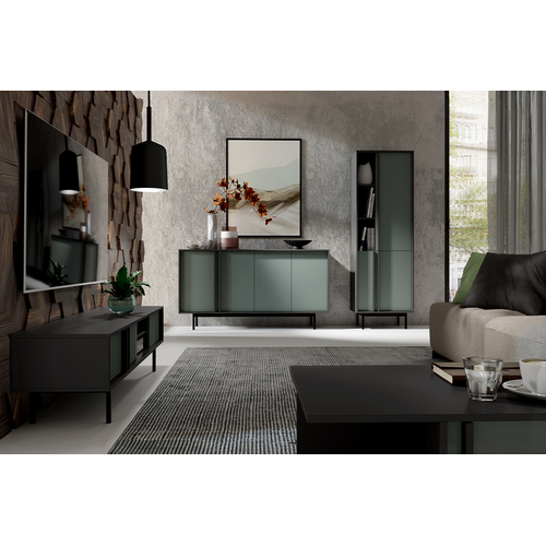 Bibliothèque Haute - L.63 X H.195 X P.43 - Adsy - Vert