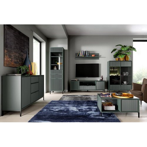 Table Basse - L.90 X H.45 X P.58 Cm - Stone Green - Denia