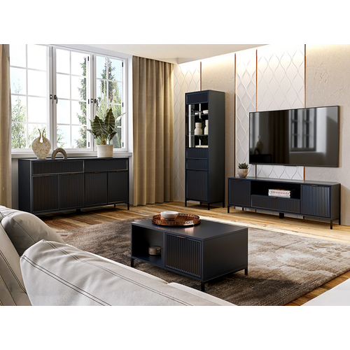 Armoire - L.80 X H.196 X P.54 Cm - Indigo - Denia