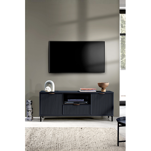 Meuble TV - L.135 X H.56 X P.40 Cm - Indigo - Denia