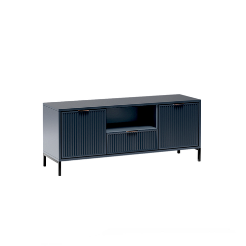 Meuble TV - L.135 X H.56 X P.40 Cm - Indigo - Denia