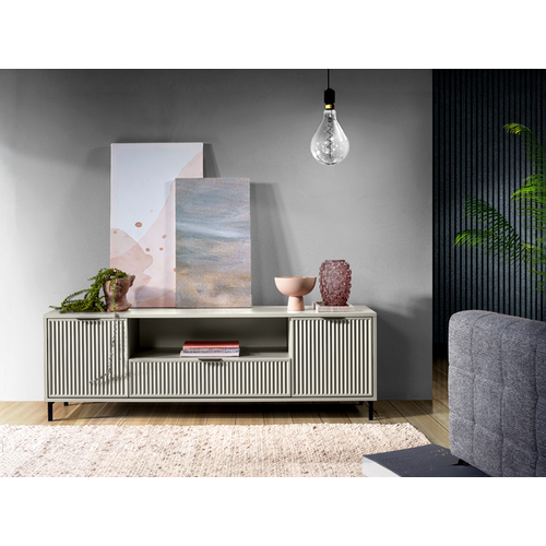 Meuble TV - L.165 X H.55 X P.40 Cm - Cashmere - Denia