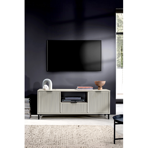 Meuble TV - L.135 X H.56 X P.40 Cm - Cashmere - Denia