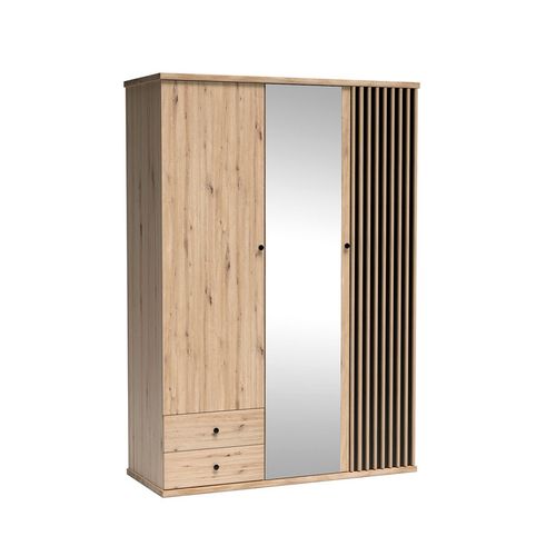 Grande Armoire Avec Miroir - L.150 X H.213 X P.60 Cm - Kavi