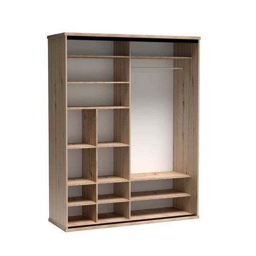 Grande Armoire Avec Miroir - L.179 X H.216 X P.60 Cm - Kavi