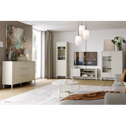 Meuble TV - L.135 X H.57 X P.41 Cm - Amari - Cachemire