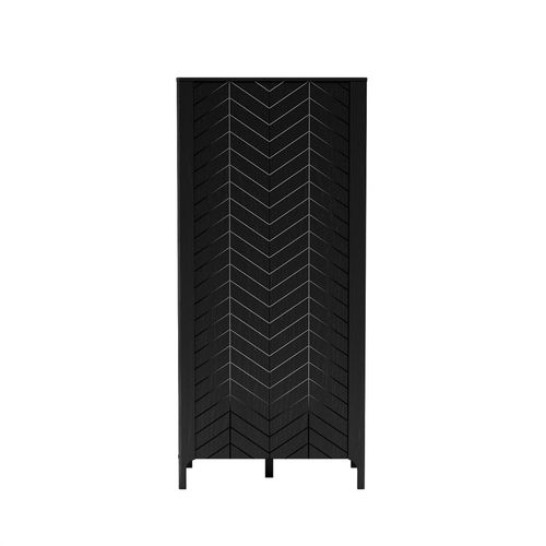 Armoire - L.90 X H.197 X P.55 Cm - Amari - Noir