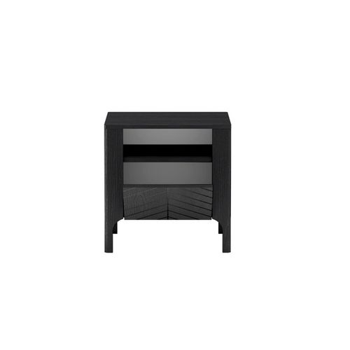 Table De Chevet - L.54 X H.57 X P.41 Cm - Amari - Noir