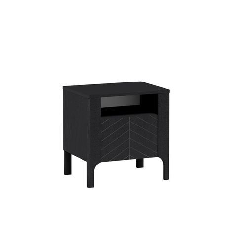 Table De Chevet - L.54 X H.57 X P.41 Cm - Amari - Noir