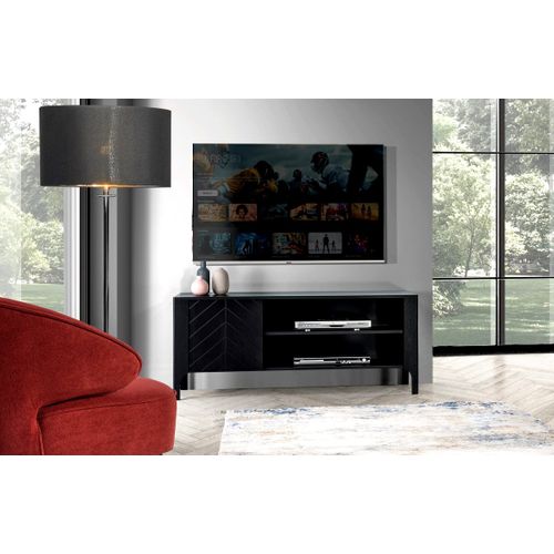 Meuble TV - L.135 X H.57 X P.41 Cm - Amari - Noir