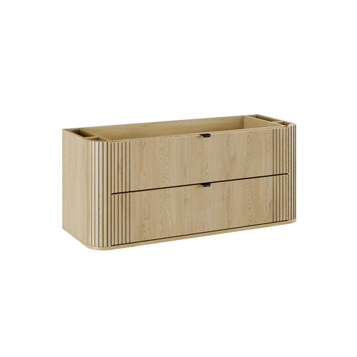 Ensemble De Meubles Sous Vasque - 120 Cm - Avec Plan - Vasque - Olive - Chêne