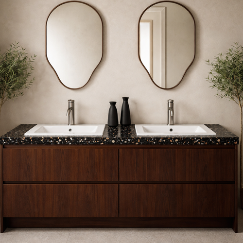 Vasque à Encastrer Rectangulaire - 80 X 46 Cm - Blanc Brillant - Skay