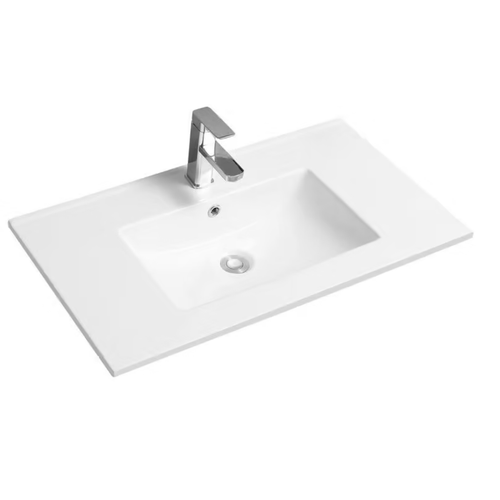 Vasque à Encastrer Rectangulaire - 80 X 46 Cm - Blanc Brillant - Skay