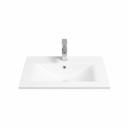 Vasque à Encastrer Rectangulaire - 60 X 46 Cm - Blanc Brillant - Skay