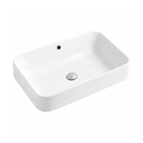 Vasque à Poser Rectangulaire – 60 X 40 Cm – Blanc – Lifa