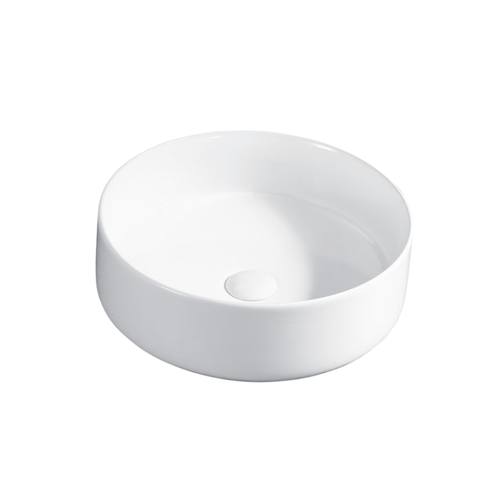 Vasque à Poser Ronde – 36 Cm – Blanc Brillant – Lyra