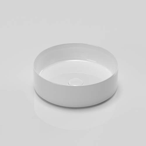 Vasque à Poser Ronde – 36 Cm – Blanc Brillant – Lyra