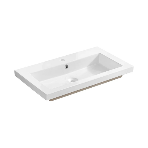 Vasque à Encastrer Rectangulaire - 60 X 46 Cm - Blanc Brillant - Livo