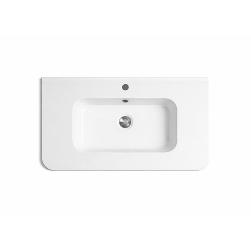 Vasque à Encastrer Rectangulaire - 80 X 46 Cm - Blanc Brillant - Oris 800