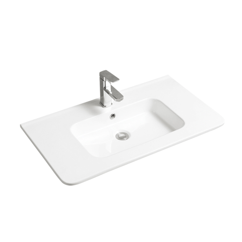 Vasque à Encastrer Rectangulaire - 80 X 46 Cm - Blanc Brillant - Oris 800