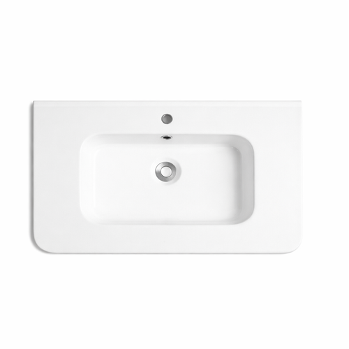 Vasque à Encastrer Rectangulaire - 60 X 46 Cm - Blanc Brillant - Oris