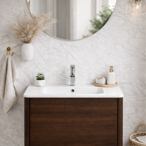 Vasque à Encastrer Rectangulaire - 60 X 46 Cm - Blanc Brillant - Oris