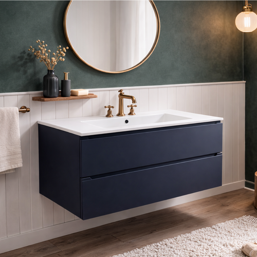 Vasque à Encastrer Rectangulaire - 100 X 46 Cm - Blanc Brillant - Mira