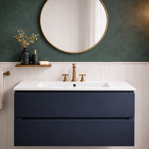 Vasque à Encastrer Rectangulaire - 100 X 46 Cm - Blanc Brillant - Mira