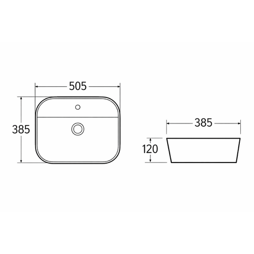 Vasque à Poser Ovale – 50 X 38 Cm – Noir – Noxa