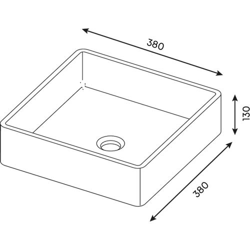 Meuble De Salle De Bain Vasque Posée 90cm 1 Tiroir Chêne - Glasgow