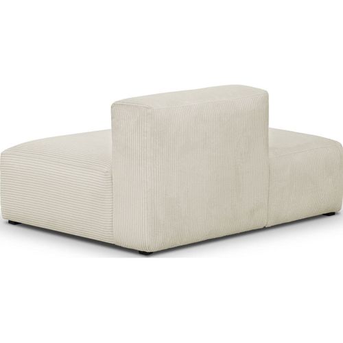 Module D'angle Ouvert à Gauche 2 Places En Velours Côtelé Beige - Modulo