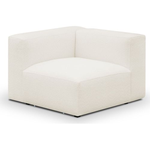 Module D'angle Réversible En Tissu Bouclé Beige - Modulo