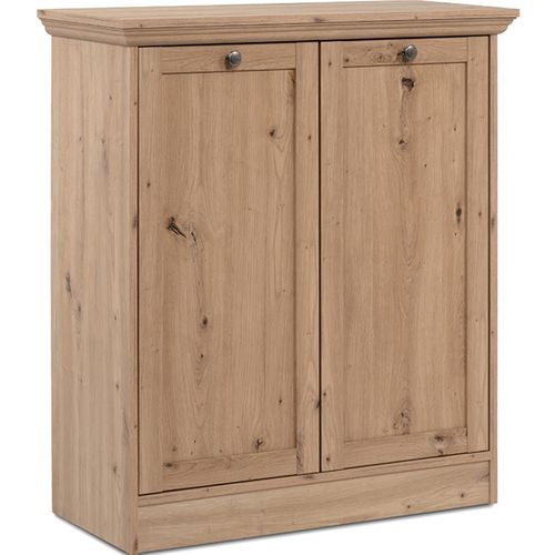 Buffet 2 Portes Effet Chêne 80 Cm - Saga