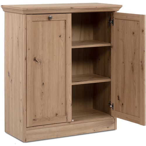 Buffet 2 Portes Effet Chêne 80 Cm - Saga