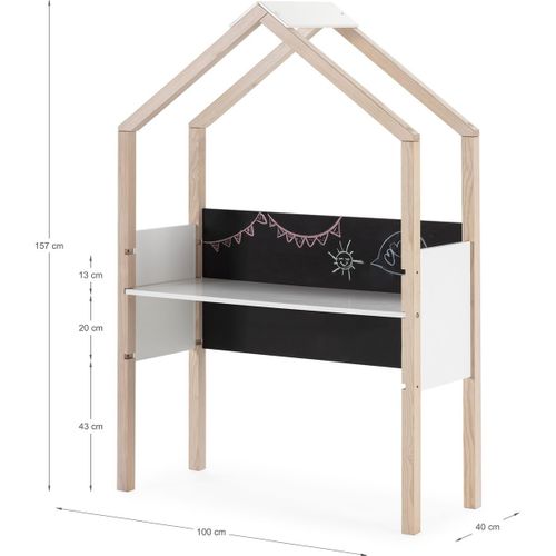 Bureau Cabane Pour Enfant En Bois 100 Cm Silia