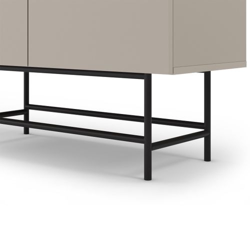 Buffet 4 Portes Beige 100 Cm - Clea