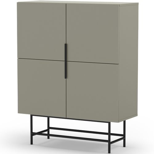 Buffet 4 Portes Vert 100 Cm - Clea