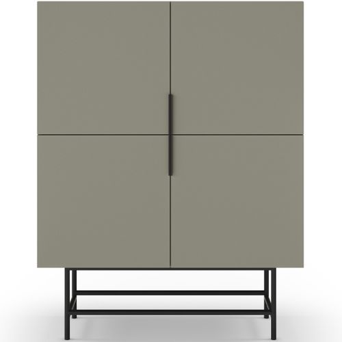 Buffet 4 Portes Vert 100 Cm - Clea