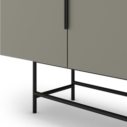 Buffet 4 Portes Vert 200 Cm - Clea