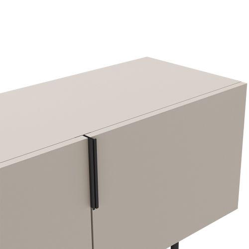 Meuble TV 4 Portes Beige 200 Cm - Clea