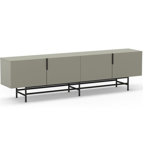 Meuble TV4 Portes Vert 200 Cm - Clea