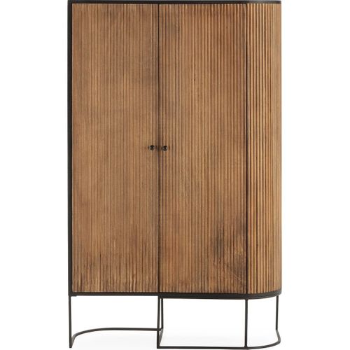 Buffet Haut 2 Portes En Bois De Manguier 100 Cm- Cyrus